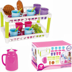 Nuku nõud Woopie Kitchen Accessories Set Dryer Drainer for Dishes Kettle, 38 tk hind ja info | Tüdrukute mänguasjad | kaup24.ee