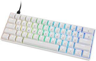 Mehaaniline mänguklaviatuur HK Gaming, Gateron Optical Black Switches, valge hind ja info | Klaviatuurid | kaup24.ee