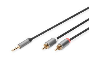 Digitus, Aux 3.5 mm/RCA, 1.8 m hind ja info | Kaablid ja juhtmed | kaup24.ee