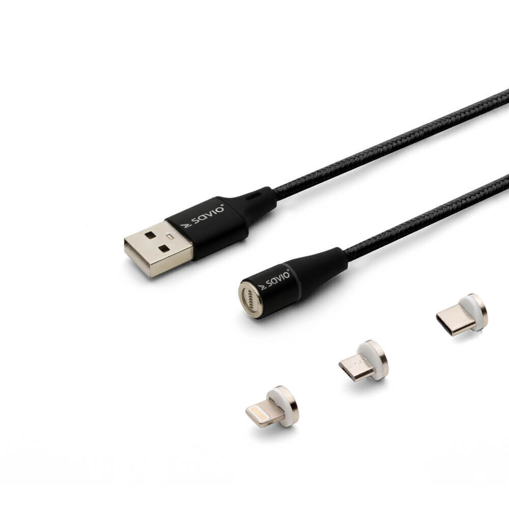 USB C, Y, USB C.Micro USB A/Lightning Elmak Savio CL-155 цена и информация | Kaablid ja juhtmed | kaup24.ee