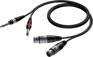 Procab CAB707/1.5, XLR/6.3mm, 1.5 m цена и информация | Кабели и провода | kaup24.ee