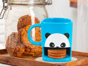 Чашка с отделением для печенья Itotal Panda, 250 мл цена и информация | Стаканы, фужеры, кувшины | kaup24.ee