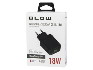 Blow USB QC3.0 18W цена и информация | Зарядные устройства для телефонов | kaup24.ee