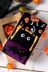 Halloweeni kinkekarp BLACK CAT 3 sokipaariga CULLEN+ASAMI+LUCIFER-36-40 цена и информация | Женские носки | kaup24.ee