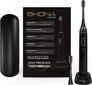 Elektriline hambahari Shona Pro IPX7 Sonic 5 režiimiga / 3x kiirus + reisikohver (kaasas 2 pead) Must hind ja info | Elektrilised hambaharjad | kaup24.ee
