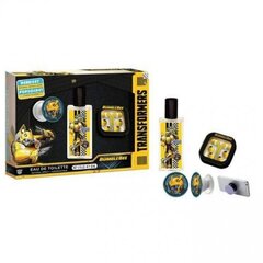 Laste komplekt Transformers Bumblebee: EDT 50ml + kõrvaklapid + telefonihoidik hind ja info | Laste parfüümid | kaup24.ee