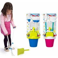 Puhastus- & hoiustamiskomplekt Cleaning Home kuup pühkimishari prügikühvel mopp hind ja info | Tüdrukute mänguasjad | kaup24.ee