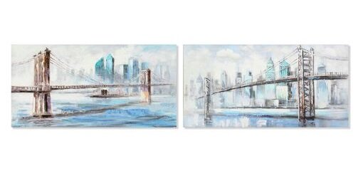 Maal DKD Home Decor New York (120 x 3 x 60 cm) (2 pcs) цена и информация | Seinapildid | kaup24.ee