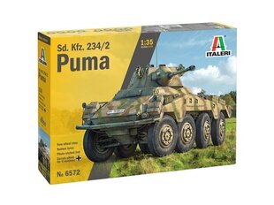  Сборная пластиковая модель. Italeri - Sd.Kfz.234/2 Puma, 1/35, 6572 цена и информация | Конструкторы и кубики | kaup24.ee