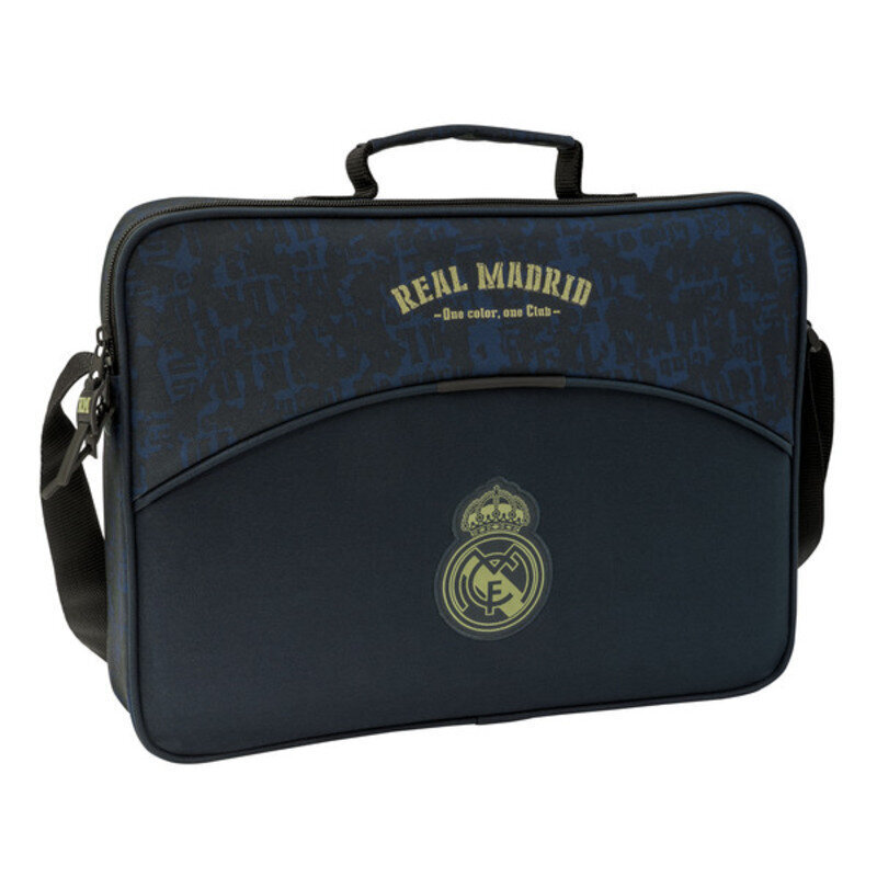 Arvutikott Real Madrid C.F. Meresinine (38 x 28 x 6 cm) hind ja info | Koolikotid, sussikotid | kaup24.ee