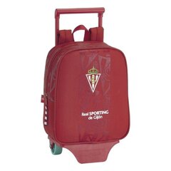 Ratastega koolikott 805 Real Sporting de Gijón Punane цена и информация | Школьные рюкзаки, спортивные сумки | kaup24.ee