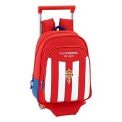 Ratastega koolikott 705 Real Sporting de Gijón (27 x 10 x 67 cm) цена и информация | Школьные рюкзаки, спортивные сумки | kaup24.ee