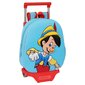 Ratastega koolikott Disney Punane Helesinine (28 x 10 x 67 cm) hind ja info | Koolikotid, sussikotid | kaup24.ee