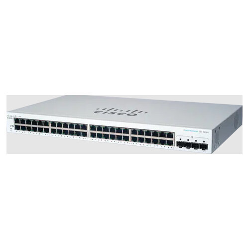 Cisco CBS220-48T-4G hallatav L2 Gigabit Ethernet (10/100/1000) valge hind ja info | Lülitid (Switch) | kaup24.ee