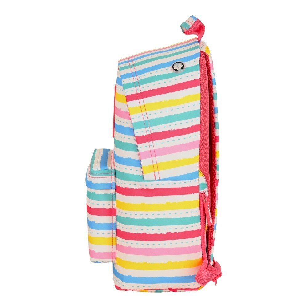 Sülearvuti Seljakott Benetton Stripes Mitmevärviline (31 x 41 x 16 cm) hind ja info | Koolikotid, sussikotid | kaup24.ee