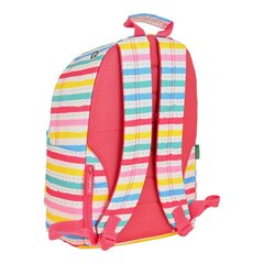 Sülearvuti Seljakott Benetton Stripes Mitmevärviline (31 x 41 x 16 cm) цена и информация | Школьные рюкзаки, спортивные сумки | kaup24.ee