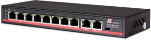 Võrgulüliti GetFort GF-110D-8P-120 Haldamata L2 kiire Ethernet (10/100) etherneti toide (PoE) must hind ja info | Lülitid (Switch) | kaup24.ee