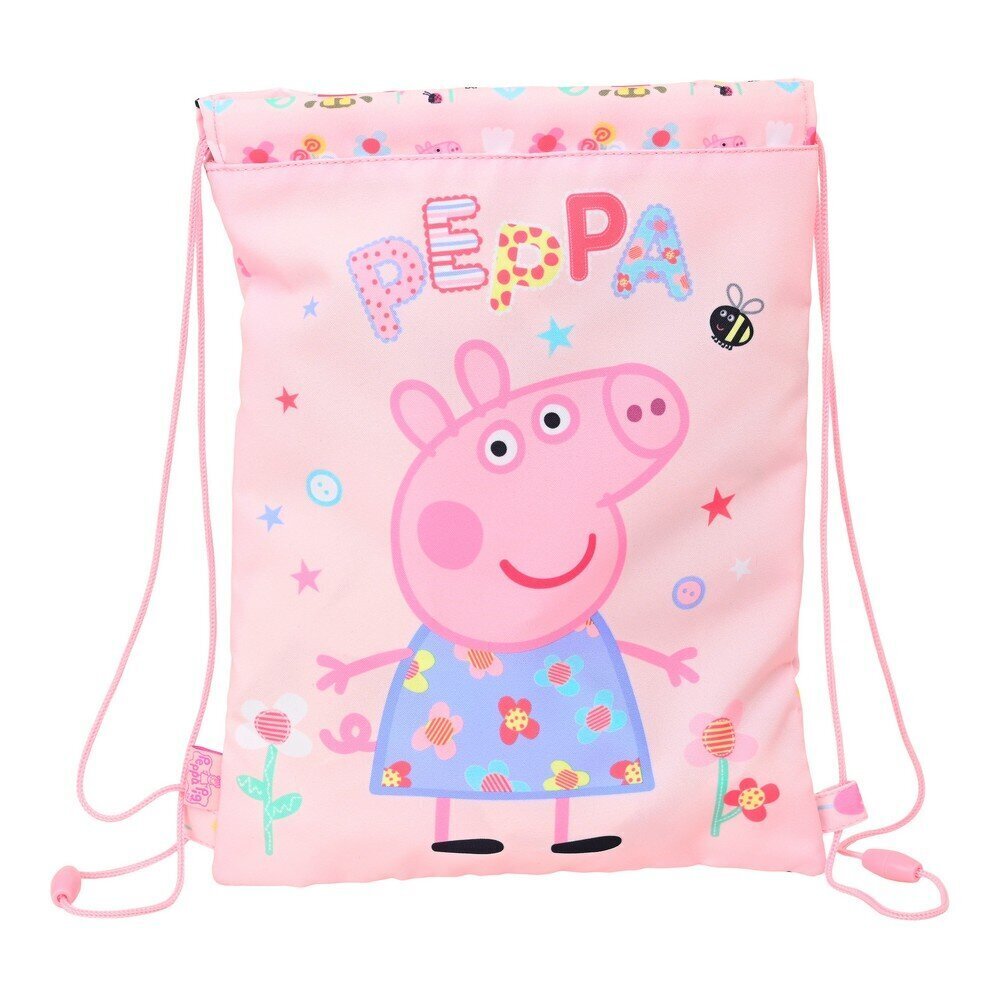 Paeltega kingikott Peppa Pig Having fun (26 x 34 x 1 cm) цена и информация | Koolikotid, sussikotid | kaup24.ee