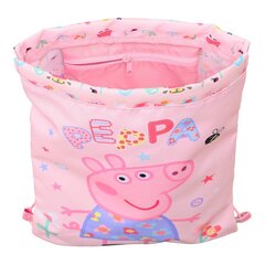 Сумка-рюкзак на веревках Peppa Pig Having fun  цена и информация | Школьные рюкзаки, спортивные сумки | kaup24.ee