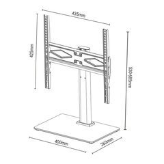 Подставка для ТВ TM Electron 30 Kg 32"-50" цена и информация | Кронштейны и крепления для телевизоров | kaup24.ee