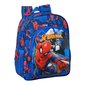 Kooliseljakott Spiderman Great power Punane Sinine (32 x 38 x 12 cm) hind ja info | Koolikotid, sussikotid | kaup24.ee