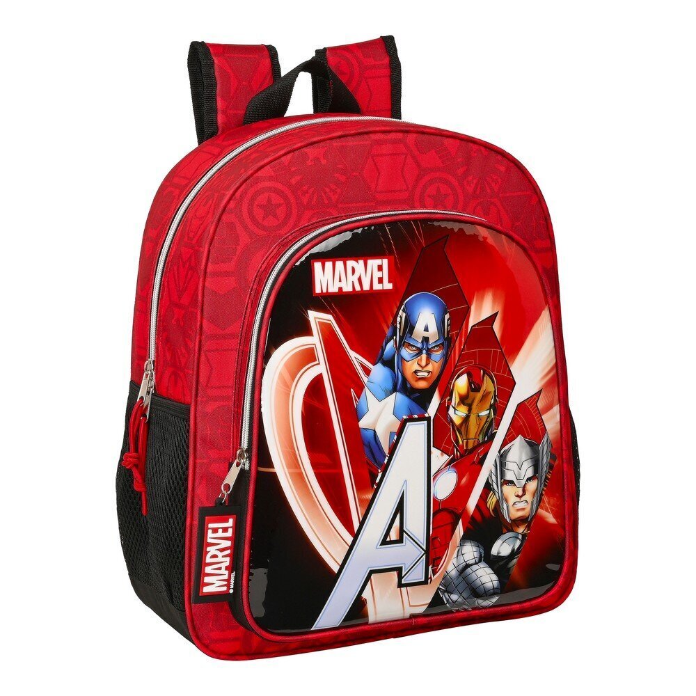 Kooliseljakott The Avengers Infinity Punane Must (32 x 38 x 12 cm) hind ja info | Koolikotid, sussikotid | kaup24.ee