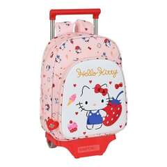 Ratastega koolikott Hello Kitty Happiness Girl Roosa Valge (26 x 34 x 11 cm) hind ja info | Hello Kitty Lapsed ja imikud | kaup24.ee