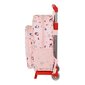 Ratastega koolikott Hello Kitty Happiness Girl Roosa Valge (26 x 34 x 11 cm) цена и информация | Koolikotid, sussikotid | kaup24.ee