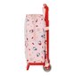 Ratastega koolikott Hello Kitty Happiness Girl Roosa Valge (22 x 28 x 10 cm) hind ja info | Koolikotid, sussikotid | kaup24.ee