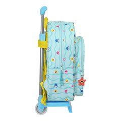 Ratastega koolikott Baby Shark Beach Day Kollane Helesinine (26 x 34 x 11 cm) hind ja info | Koolikotid, sussikotid | kaup24.ee