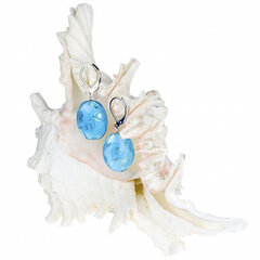 Lampglas Gentle Blue Lace kõrvarõngad valmistatud Lampglas pärlitest puhta EP4 hõbedaga hind ja info | Kõrvarõngad | kaup24.ee