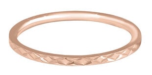 Troli Позолоченное стальное кольцо в стиле минимализма с нежным узором из розового золота цена и информация | Кольца | kaup24.ee