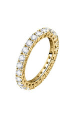 Сверкающее позолоченное кольцо с сцинтилляционными цирконами Morellato SAQF171 цена и информация | Кольцо | kaup24.ee