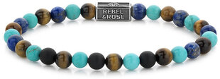 Rebel&Rose Helmeste käevõru Mix Turquoise 925 RR-6S006-S цена и информация | Женские браслеты | kaup24.ee