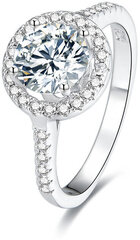 Серебряное кольцо с кристаллами Beneto AGG193 цена и информация | Кольца | kaup24.ee