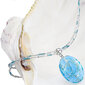 Lampglas Elegantne Blue Lace kaelakee Lampglas pärliga puhta hõbedaga NP4 hind ja info | Kaelakeed | kaup24.ee