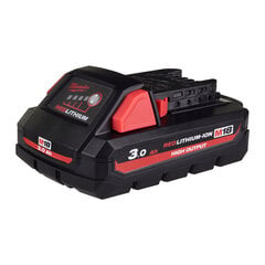 Milwaukee M18 HB3 suure võimsusega aku 18 V 3,0 Ah / 3000 mAh aku laadimistaseme indikaatoriga hind ja info | Akud | kaup24.ee