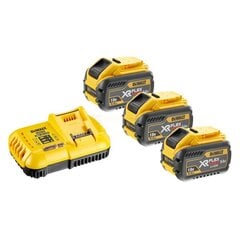 Kiirlaadija DeWalt 18V XR ja FlexVolt akudele + 3 x 9,0Ah Flexvolt aku цена и информация | Аккумуляторы | kaup24.ee