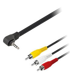 Аудио штекер 3,5мм NIMO RCA 1 m цена и информация | Кабели и провода | kaup24.ee