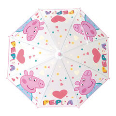 Зонт Peppa Pig Having fun, светло розовый (Ø 80 cм) цена и информация | Аксессуары для детей | kaup24.ee