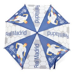 Automaatne vihmavari real Madrid sinine valge (Ø 84 cm) hind ja info | Laste aksessuaarid | kaup24.ee