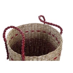 Korvikomplekt DKD Home Decor naturaalne punane merihein (2 pcs) (34 x 34 x 40 cm) цена и информация | Ящики для вещей | kaup24.ee