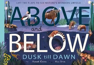 Above and Below: Dusk till Dawn: Lift the flaps to see nature's wonders unfold hind ja info | Noortekirjandus | kaup24.ee