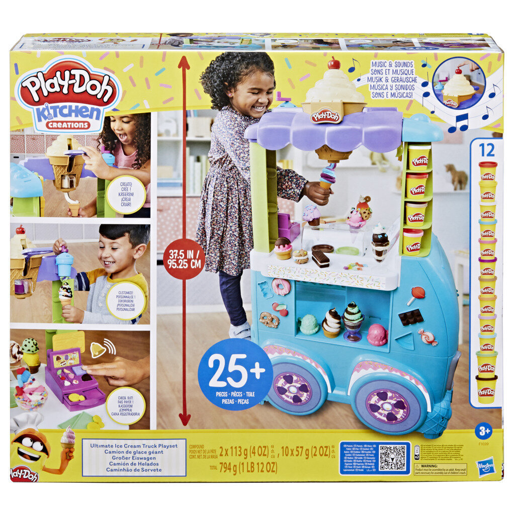Hiiglaslik Play-Doh jäätiseauto цена и информация | Arendavad mänguasjad | kaup24.ee