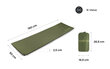 Isetäituv matt Spokey Air Pad, ühekohaline, 180x50 cm, roheline цена и информация | Matkamadratsid, matkamatid | kaup24.ee