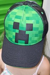 Müts nokaga Minecraft Creeper 58 cm. цена и информация | Шапки, перчатки, шарфы для мальчиков | kaup24.ee
