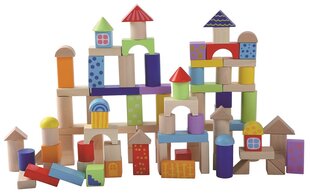Gerardo's Toys Puidust värvilised ehitusklotsid hind ja info | Imikute mänguasjad | kaup24.ee