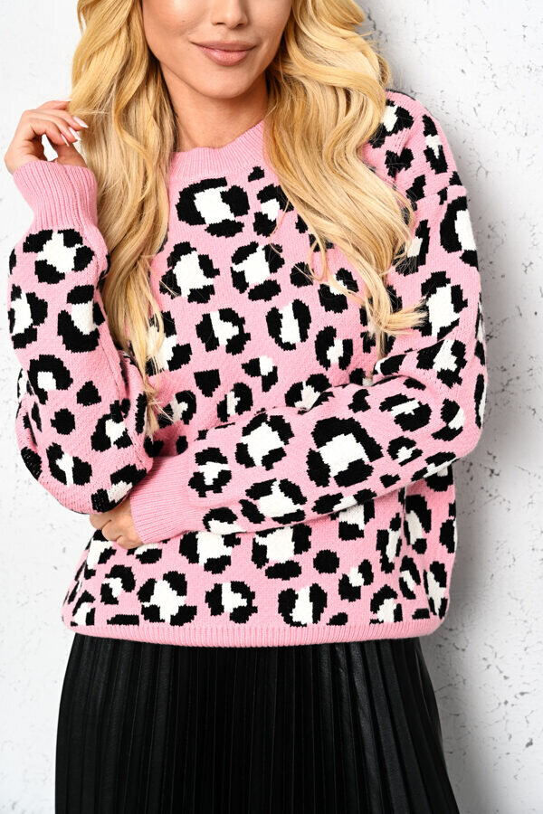 Leopardimustriga džemper naistele Jasmine, SW-93481-1 hind ja info | Naiste kampsunid | kaup24.ee