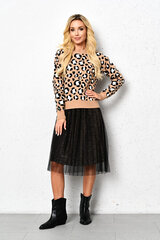 Leopardimustriga džemper naistele Jasmine, SW-93481-2 hind ja info | Naiste kampsunid | kaup24.ee