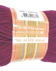 Kudumislõng Alize Pure Wool Cashmira 100g, värvus tumelilla 248 hind ja info | Kudumistarvikud | kaup24.ee